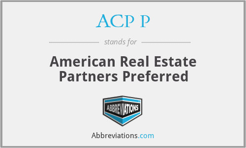 What does ACP P stand for?